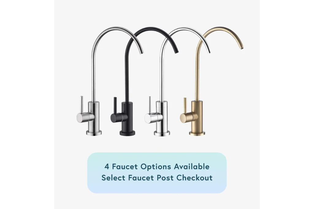 four stylish faucet finishes