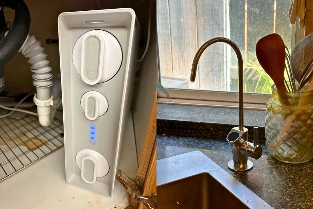 SMONET Tankless Reverse Osmosis System and Smart LED Faucet