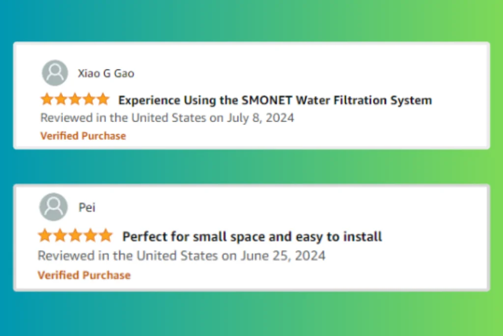 SMONET RO system Top reviews