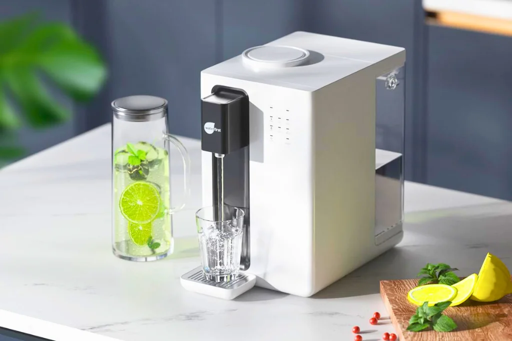 WaterFirst Dr.Water Y Countertop Reverse Osmosis System - Eco-friendly water purifier with 5-stage filtration.